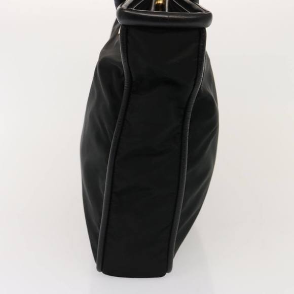 CELINE Shoulder Bag Nylon Black Auth 76411 - Picture 3 of 16